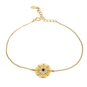 Ασημένιο Επιχρυσωμένο Βραχιόλι 925 - Image 1