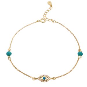 Ασημένιο Επιχρυσωμένο Βραχιόλι 925 - Image 1