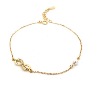 Ασημένιο Επιχρυσωμένο Βραχιόλι 925 - Image 1