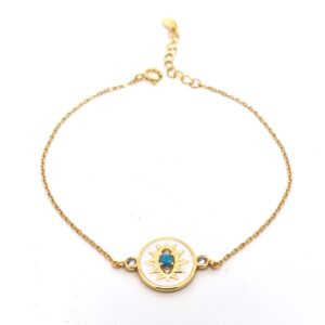 Ασημένιο Επιχρυσωμένο Βραχιόλι 925 - Image 1