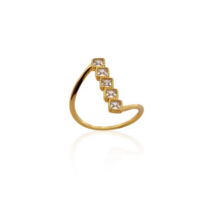 Ασημένιο Επιχρυσωμένο Δαχτυλίδι 925 - Image 1