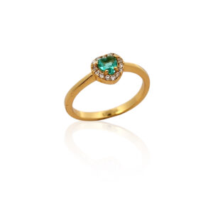 Ασημένιο Επιχρυσωμένο Δαχτυλίδι 925 - Image 1