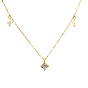 Ασημένιο Επιχρυσωμένο Κολιέ 925 - Image 1