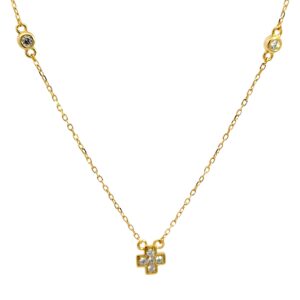 Ασημένιο Επιχρυσωμένο Κολιέ 925 - Image 1