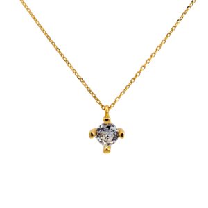 Ασημένιο Επιχρυσωμένο Κολιέ 925 - Image 1