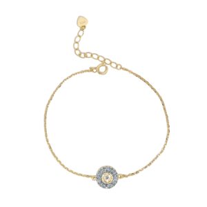 Ασημένιο Επιχρυσωμένο Βραχιόλι 925 - Image 1