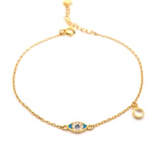 Ασημένιο Επιχρυσωμένο Βραχιόλι 925 - Image 1