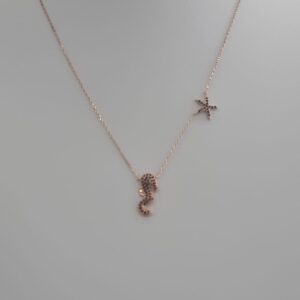 Κολιέ 925 – Επικάλυψη Rose Gold - Image 1