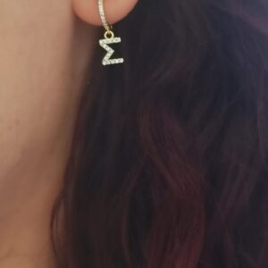 Ασημένια Επιχρυσωμένα Σκουλαρίκια 925 - Image 1