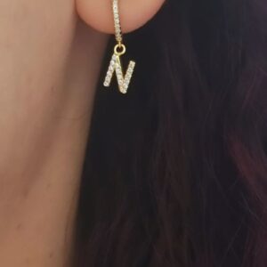 Ασημένια Επιχρυσωμένα Σκουλαρίκια 925 - Image 1