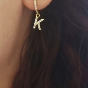 Ασημένια Επιχρυσωμένα Σκουλαρίκια 925 - Image 1