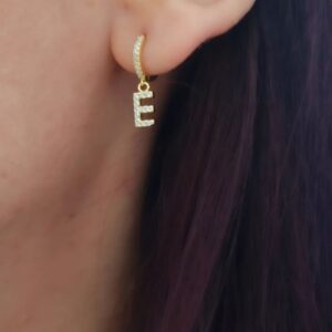 Ασημένια Επιχρυσωμένα Σκουλαρίκια 925 - Image 1