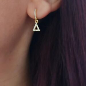 Ασημένια Επιχρυσωμένα Σκουλαρίκια 925 - Image 1