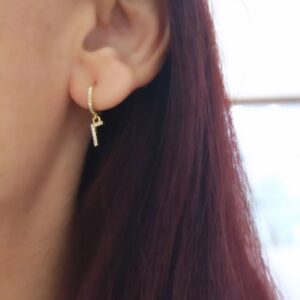 Ασημένια Επιχρυσωμένα Σκουλαρίκια 925 - Image 1